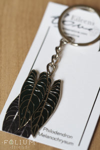 Philodendron Melanochrysum Pin/Keyring