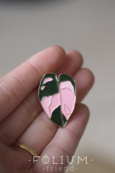 Philodendron Pink Princess Pin/Keyring