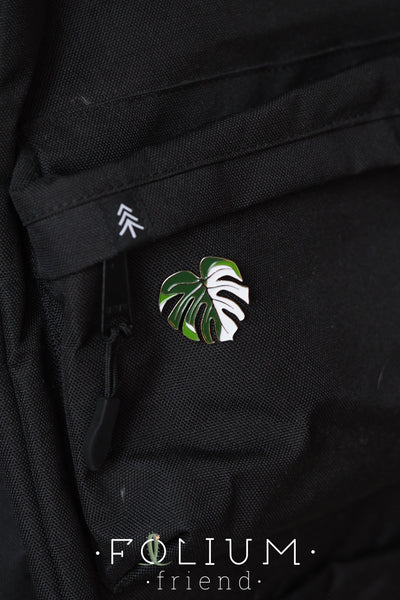 Variegated Monstera Pin/Keyring